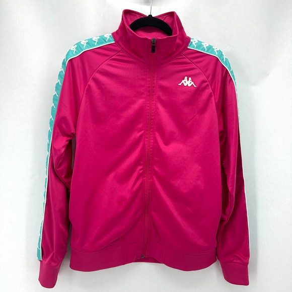 Kappa Other - Kappa Banda Anniston Track Jacket Mens S Fushcia Pink Teal Athleisure Bloke NWT